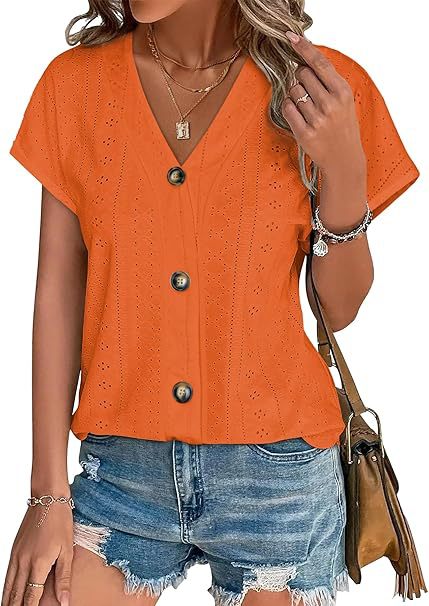Sewn blouse for women with button placket Lune London