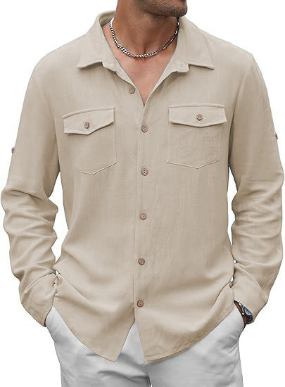 Classic casual shirt for men with two chest pockets Lune London