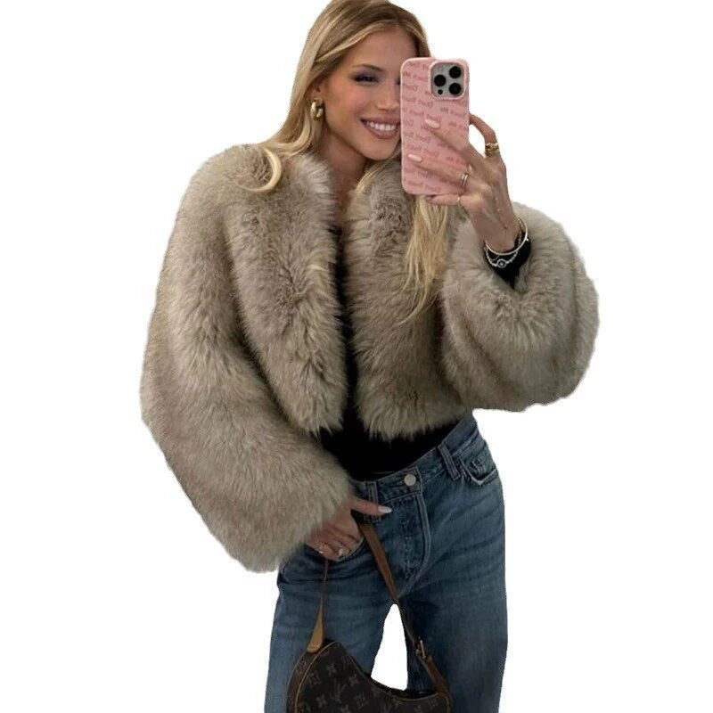 Ladies comfortable faux fur jacket Lune London