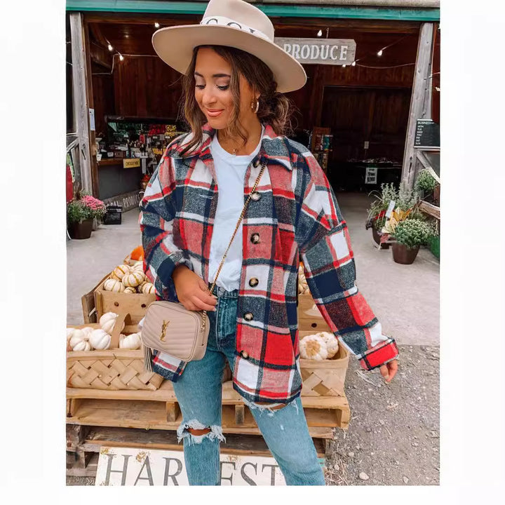 Ladies Flannel Check Shirt Lune London