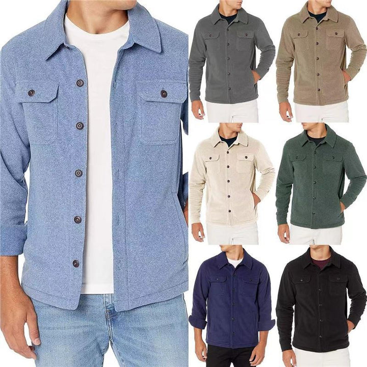 Fleece jacket for men with practical pockets Lune London