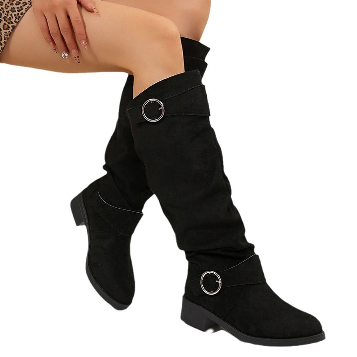 Lune London suede over-the-knee boots for women