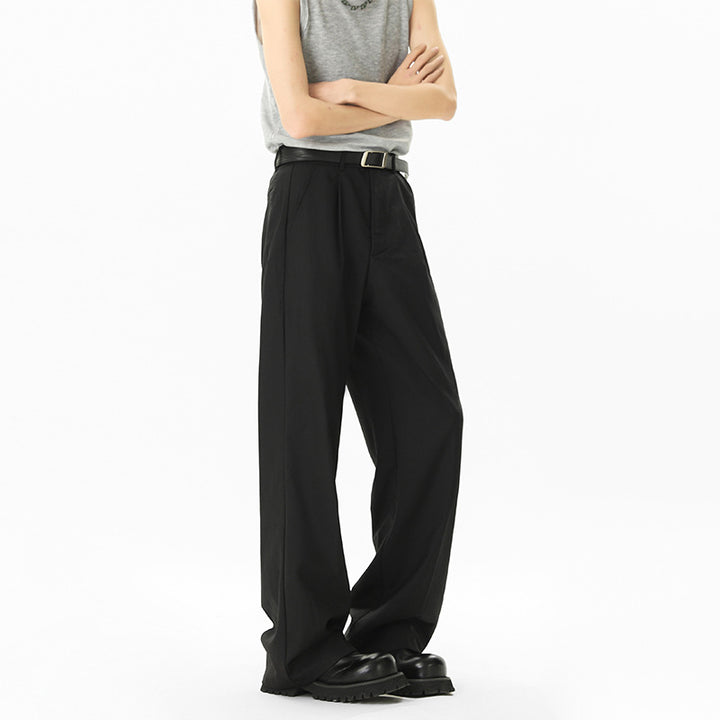 High-waisted wide-leg pants for women with side zipper and trendy cut Lune London
