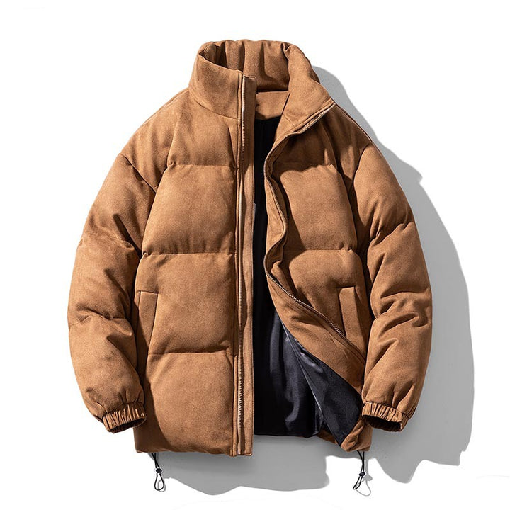 Ladies winter quilted jacket with high collar and versatile pockets Lune London