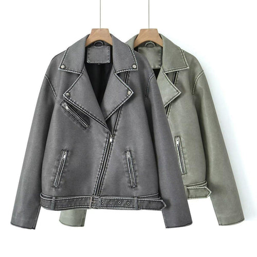 Lune London Vintage Biker Jacket for Women