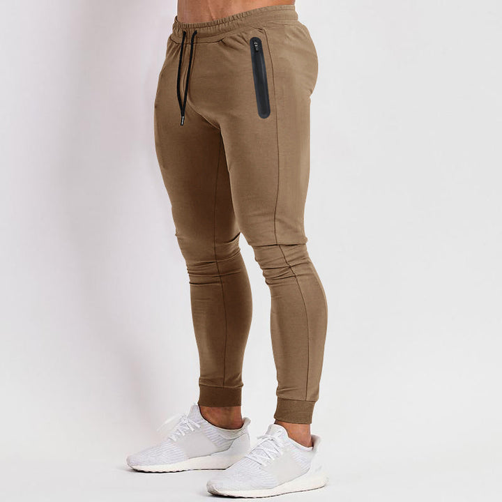 Men's Slim-Fit Jogging Pants with Practical Zip Pockets Lune London