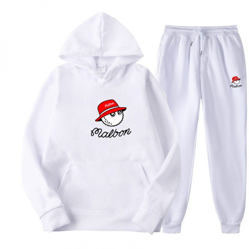 Women's leisure hoodie suit with playful graphic design and practical pockets Chic & Stil