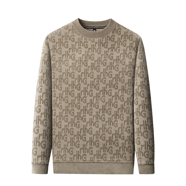 Elegant sweatshirt for men with textured high-quality material Lune London