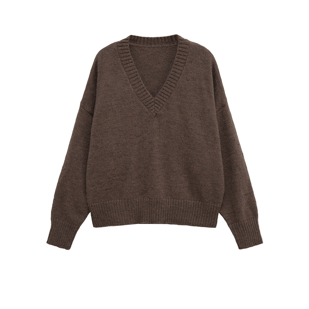 Casual V neck sweater for women Lune London