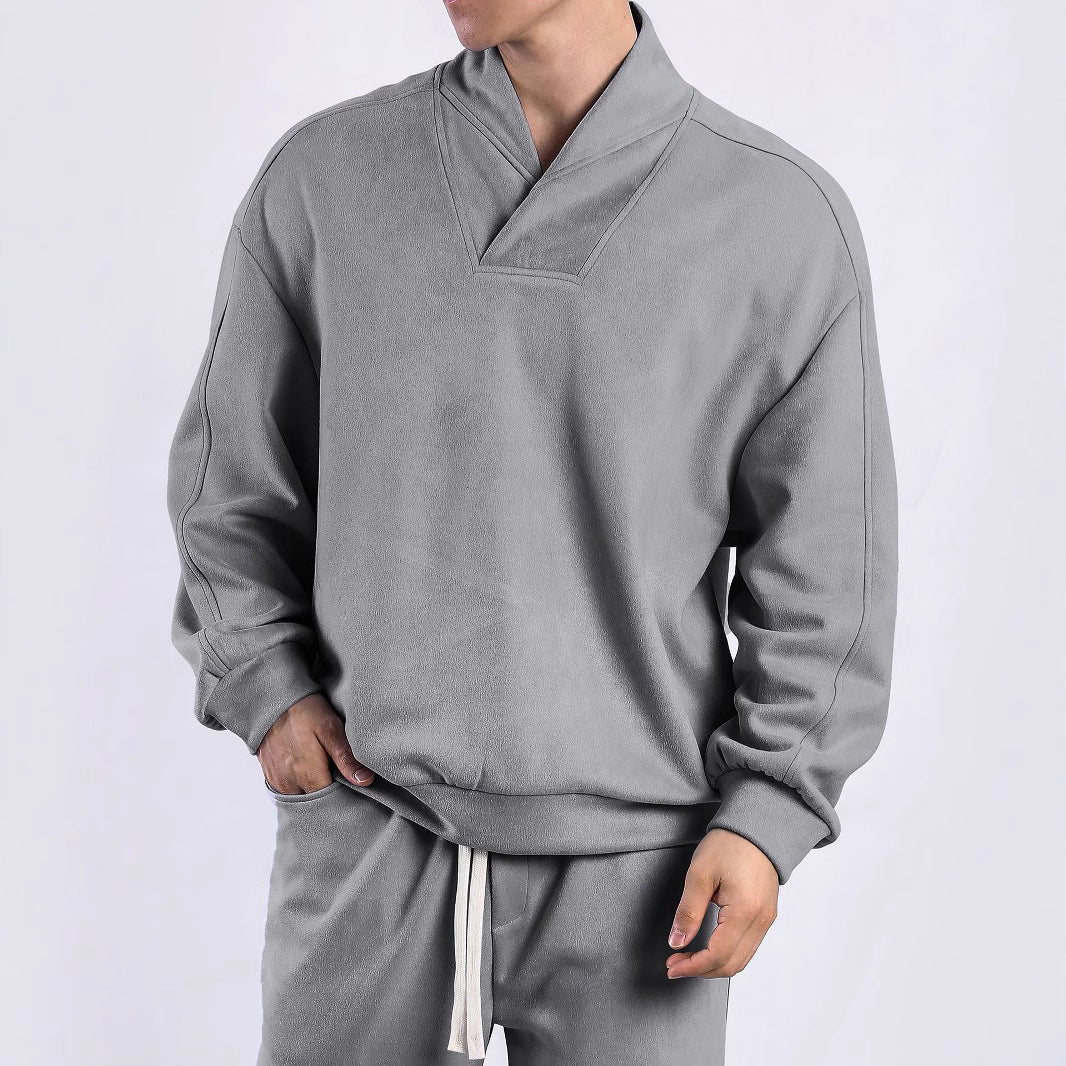 Women's sweater with modern high collar and relaxed cut Lune London