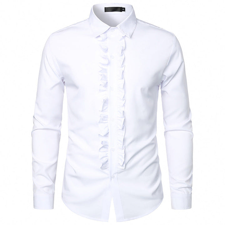 Men's Elegant Shirt with Ruffle Details Lune London