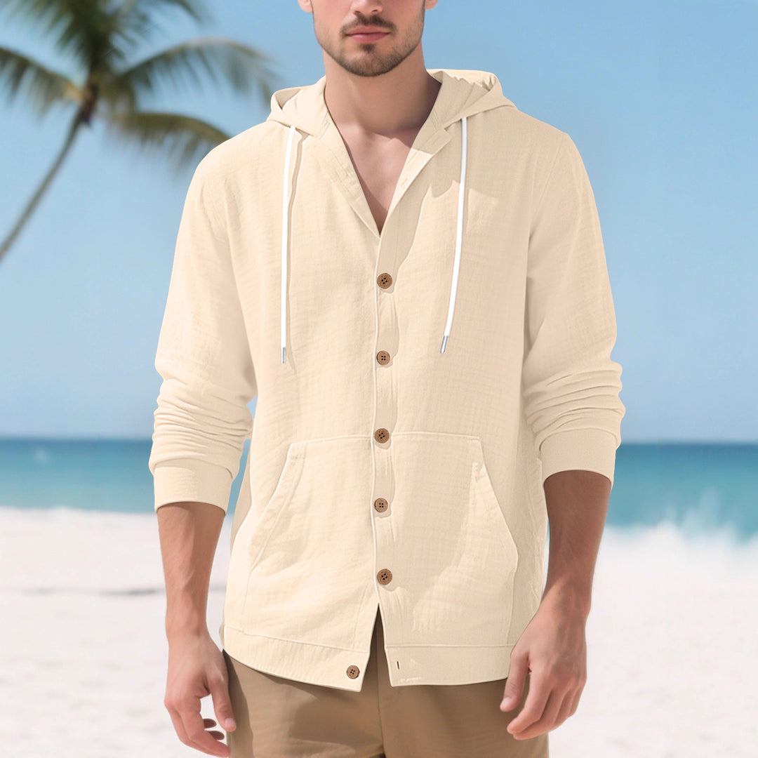 Elegant casual jacket for men with hood and practical pockets Lune London