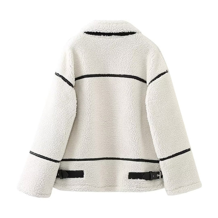 Fleece jacket for women with high collar Lune London