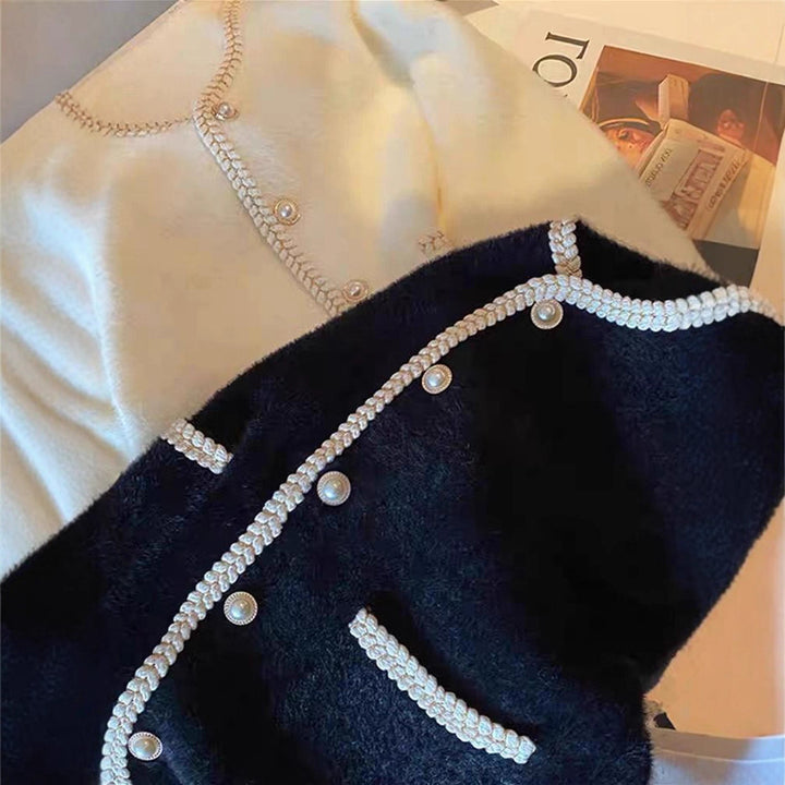 Cardigan Élégant pour Femmes avec Ornements en Perles Chic & Stil
