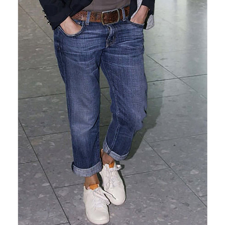 Ripped Denim Jeans Relaxed Fit Women Lune London