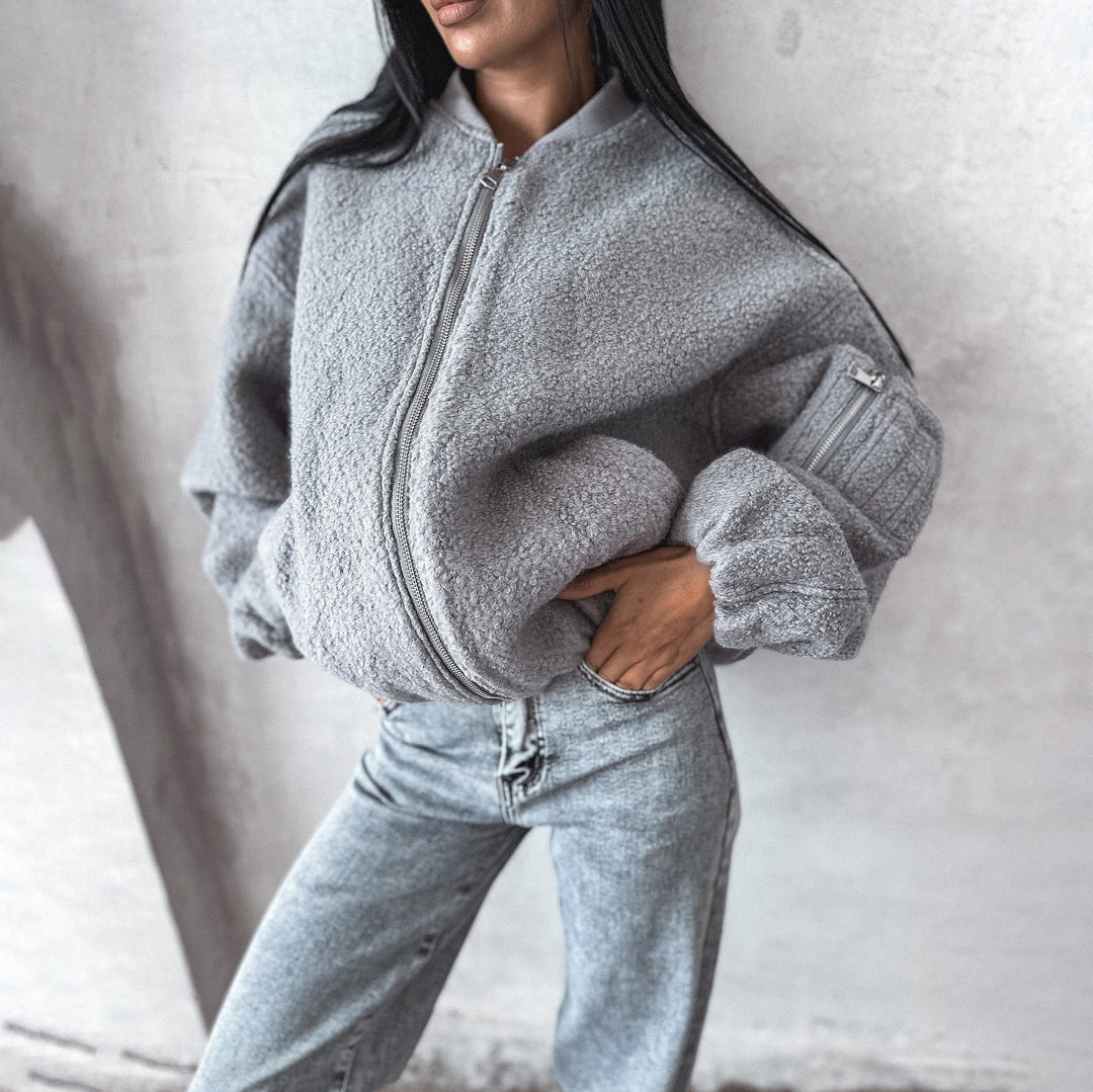 Women fleece jacket with cozy fit Lune London