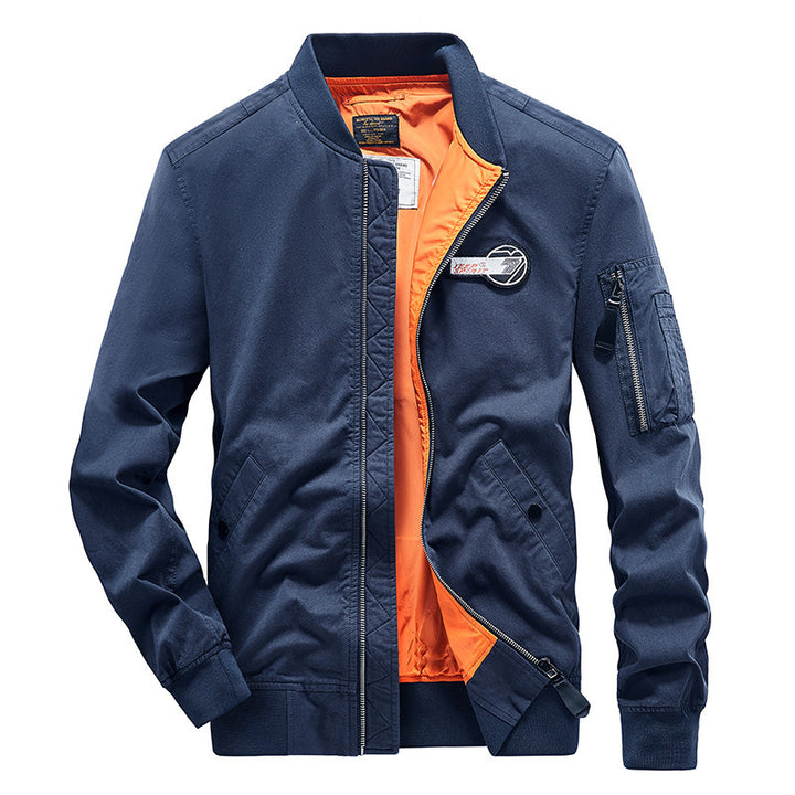 Men's bomber jacket with practical zip pockets and innovative inner lining Lune London