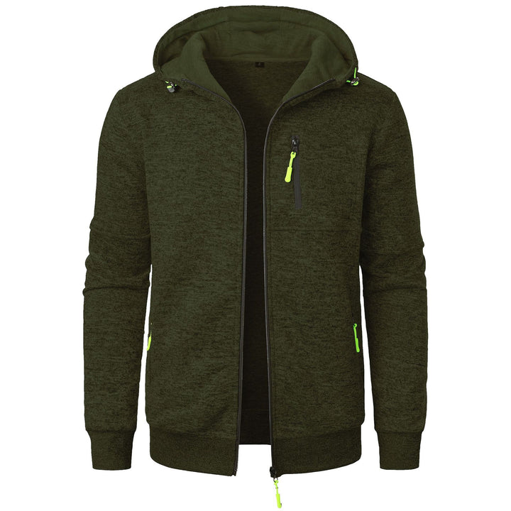 Sporty hooded jacket for men with an innovative structural design and practical pockets Lune London