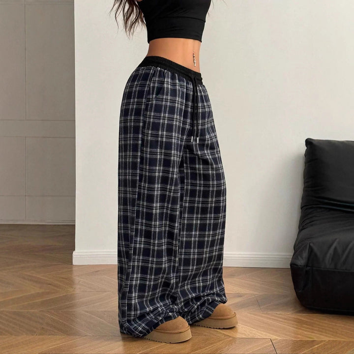 Lune London women's casual checkered pants