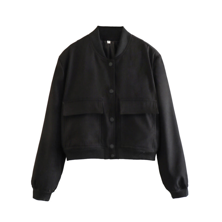 Sporty bomber jacket for women with padded lining and practical pockets Lune London