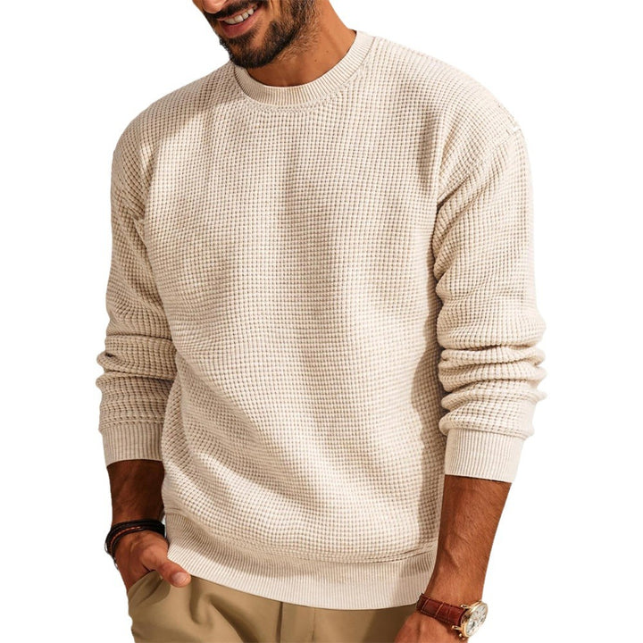 Men Structured Sweatshirt with Round Neck Lune London