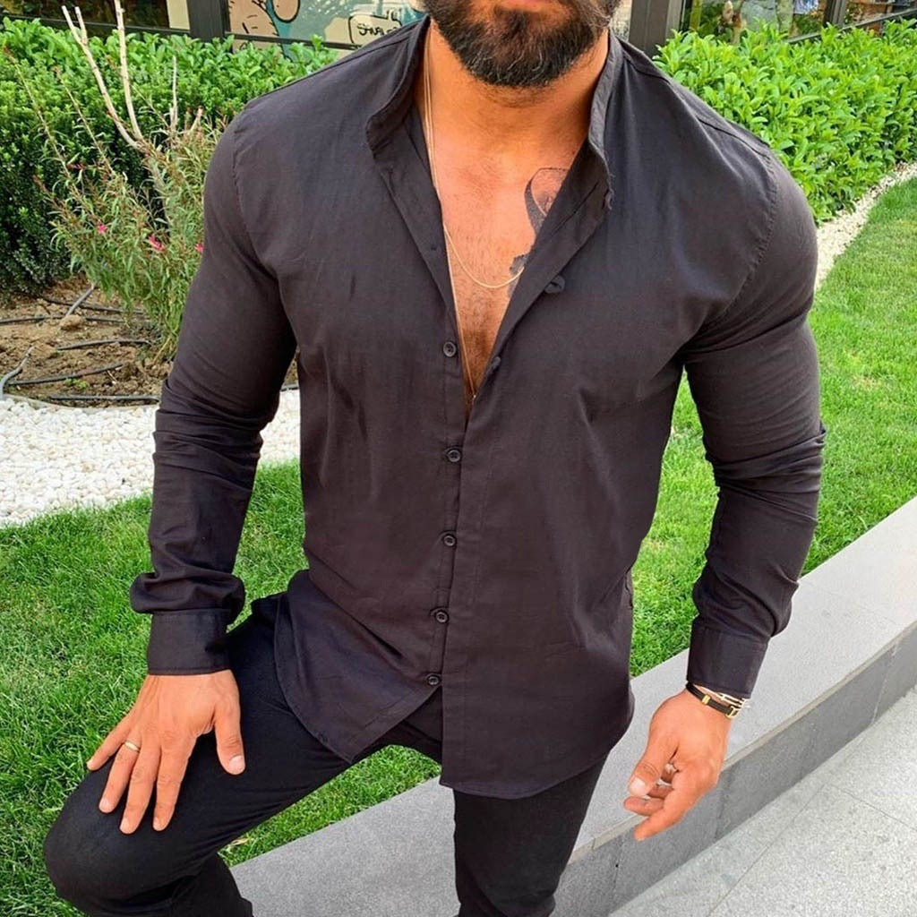 Men's elegant cotton shirt with modern cut and delicate texture Lune London