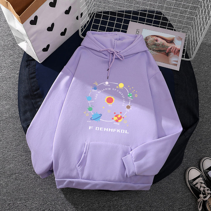 Women's hoodie with unique space motif Chic & Stil