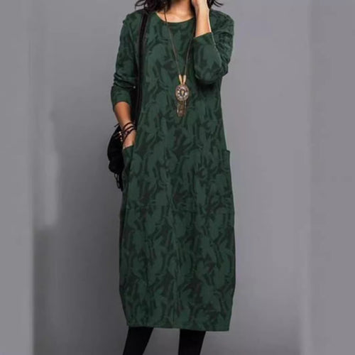 Casual long sleeve dress for women with practical pockets Lune London