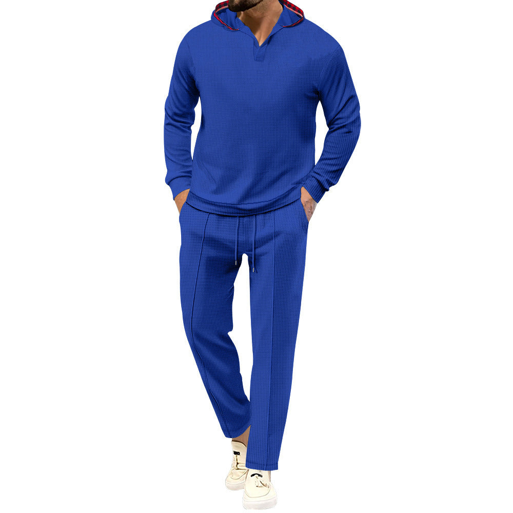 Men's comfortable waffle texture leisure suit Lune London