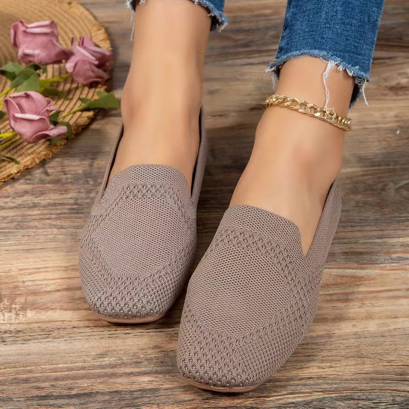 Knitted slippers for women Lune London
