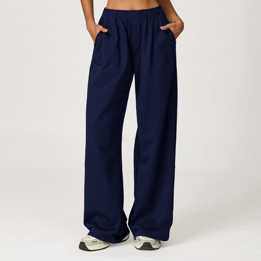 Pantalon décontracté pour femmes avec taille élastique et coupe ample Chic & Stil