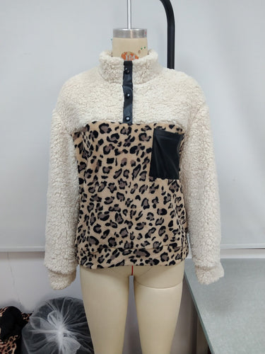 Women Cozy Fleece Sweater with Suede Details Lune London