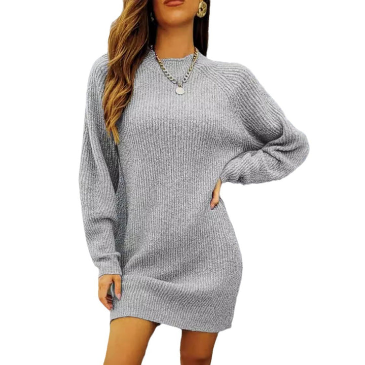 Robe en tricot pour femme avec une coupe décontractée et des manches volumineuses Chic & Stil
