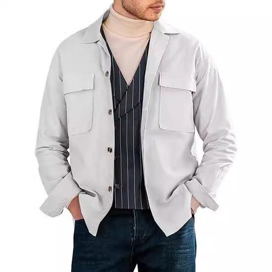 Casual utility jacket for men with practical pockets and modern cut Lune London