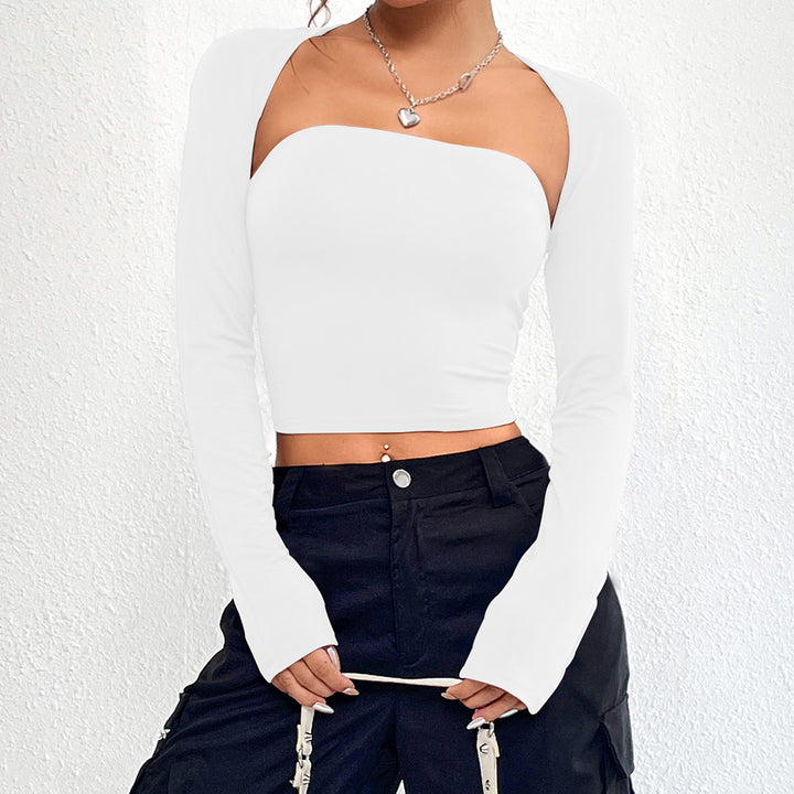 Haut pour femmes avec encolure asymétrique et manches longues Chic & Stil