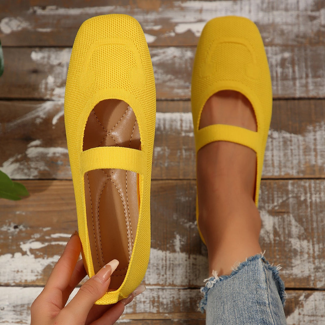 Ladies Cheerful Mary Jane Ballerinas Lune London
