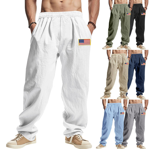 Men's casual leisure pants with elastic waistband and practical side pockets Lune London