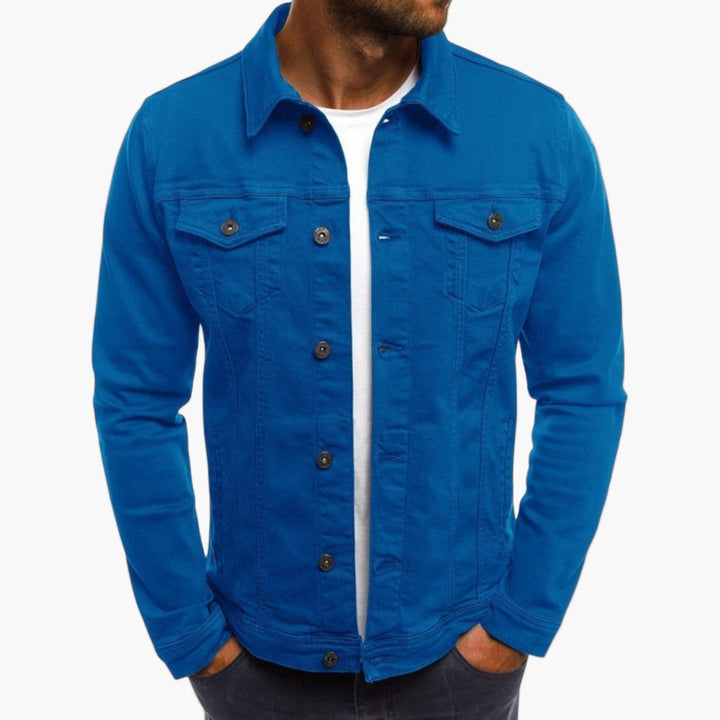 Chic und Stil | Slim Fit Denim Jacket - Classic casual look for everyday and work