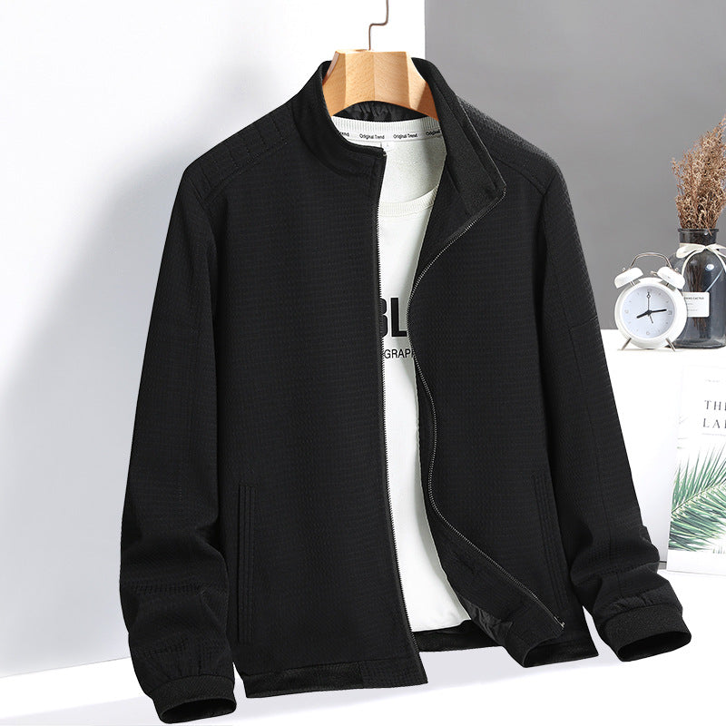 Versatile leisure jacket for men with textured surface Lune London