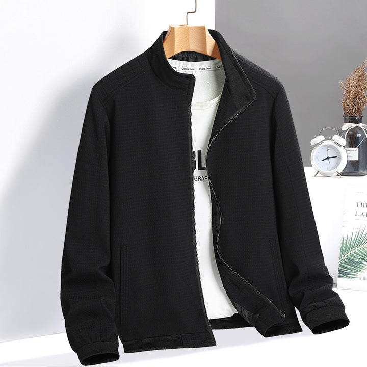 Versatile leisure jacket for men with textured surface Lune London
