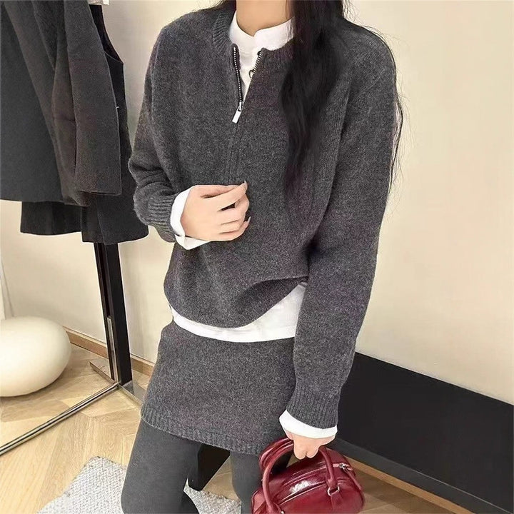 Robe en tricot pour femmes avec fermeture éclair Chic & Stil