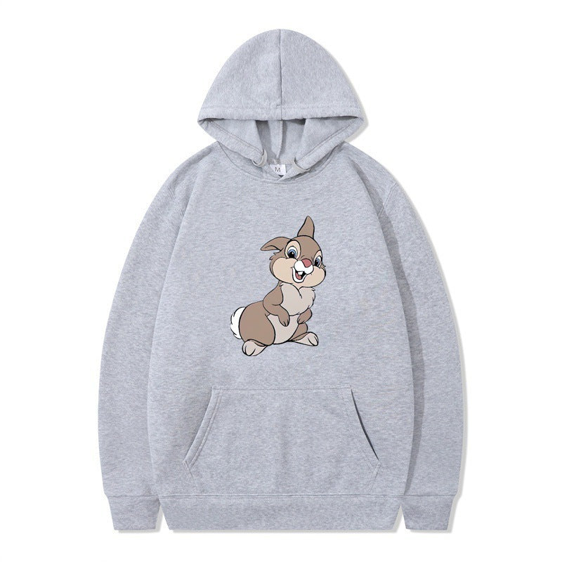 Women's hooded sweatshirt with cute rabbit design and comfortable kangaroo pockets Lune London