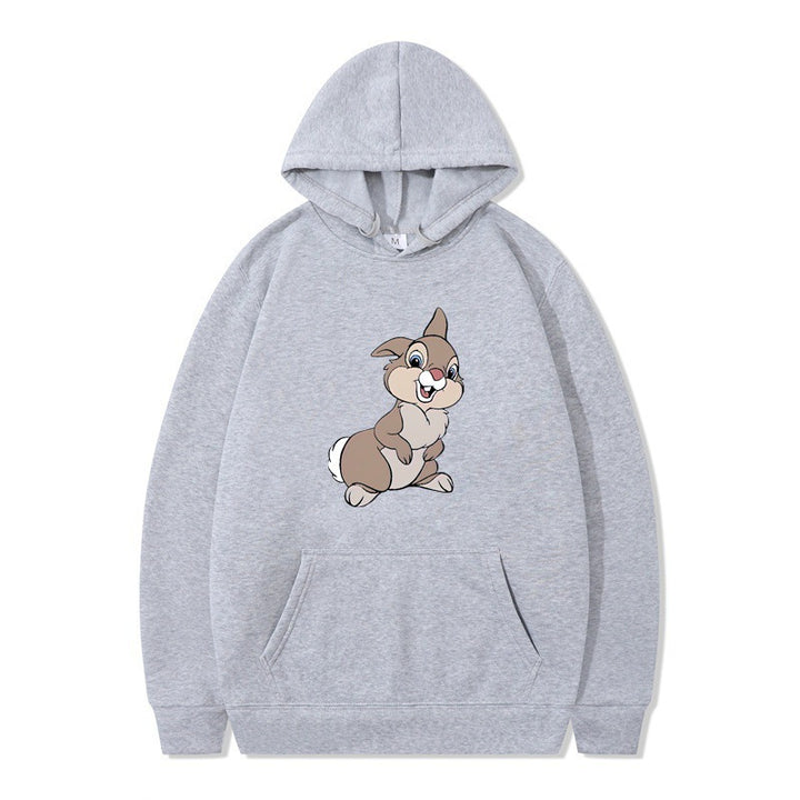 Women's hooded sweatshirt with cute rabbit design and comfortable kangaroo pockets Lune London