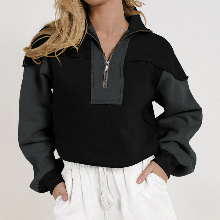 Women’s sporty high collar sweater Lune London