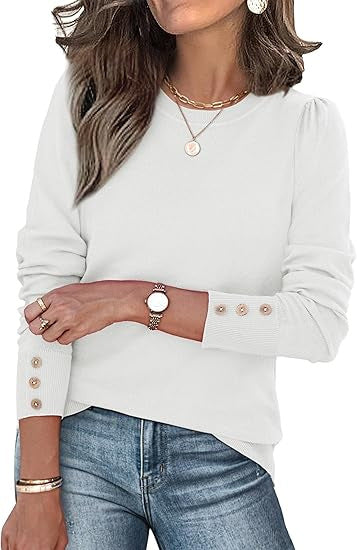 Pull de loisirs pour femmes avec détails en boutons Chic & Stil