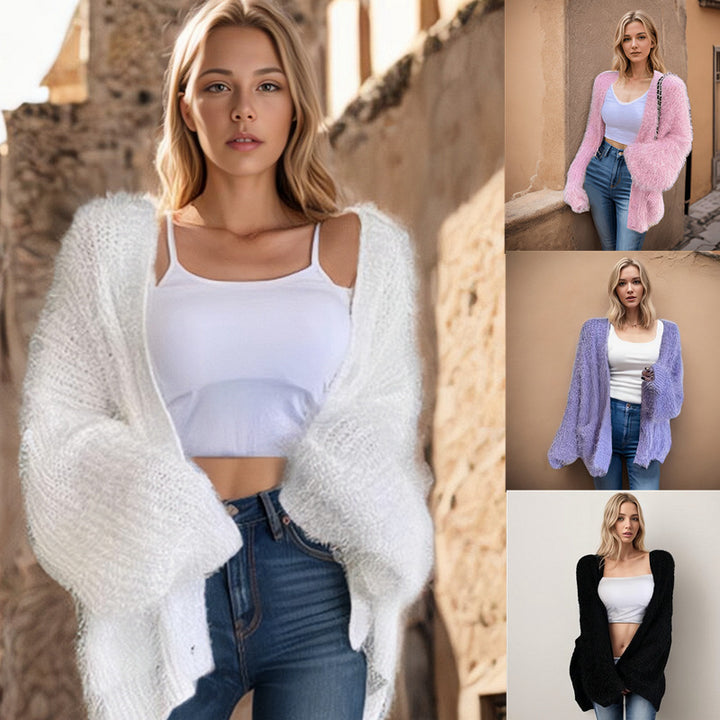Ladies Soft Knit Long Sleeve Sweater Lune London