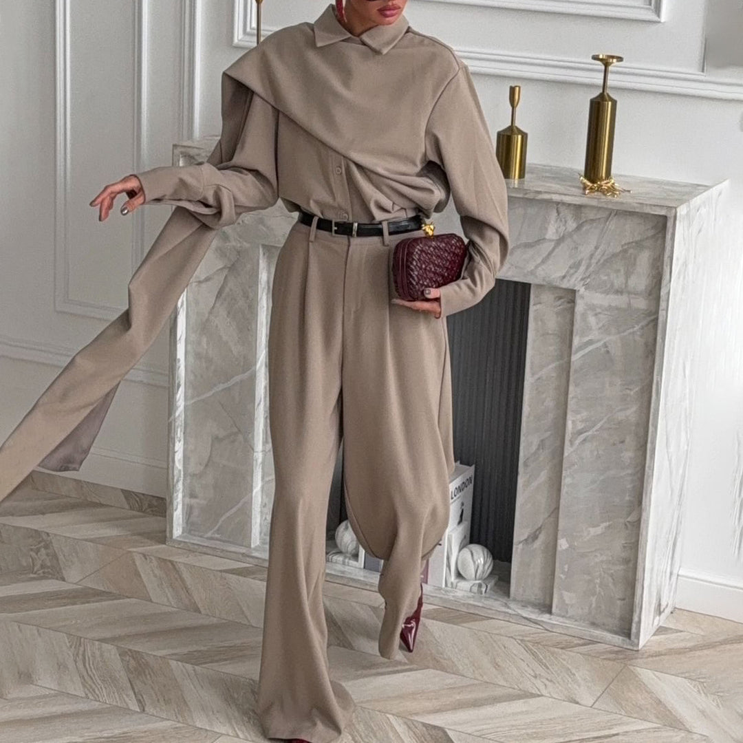 Ladies Elegant and Casual Jumpsuit with Belt Details Lune London