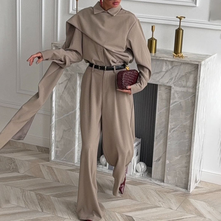 Ladies Elegant and Casual Jumpsuit with Belt Details Lune London