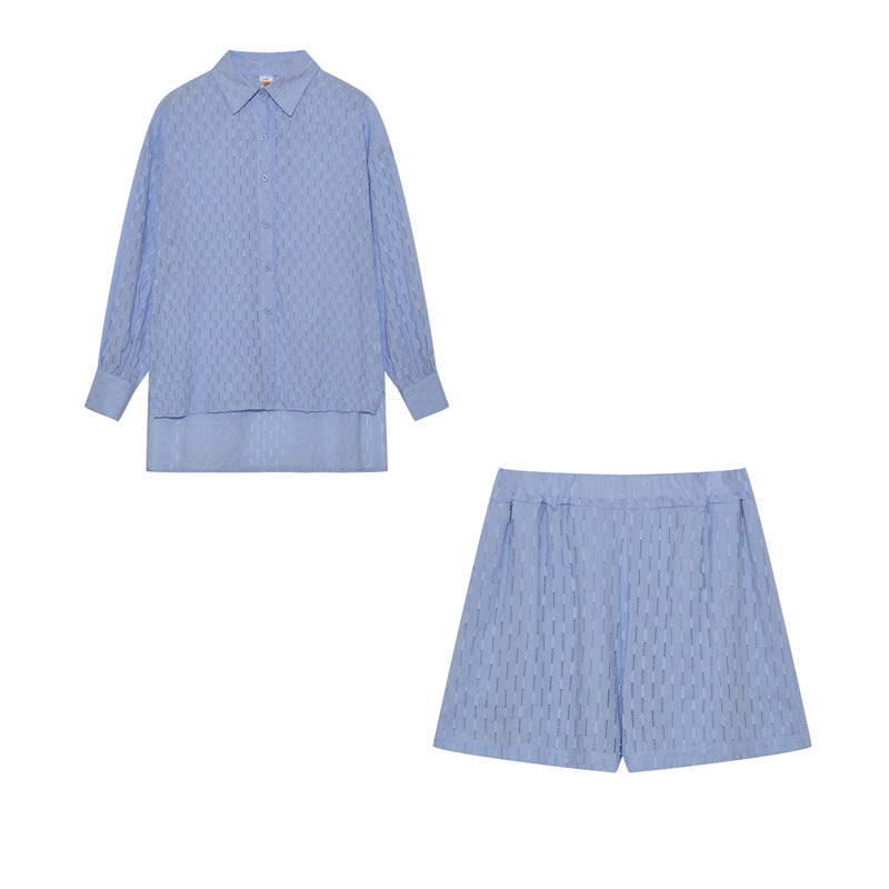 Lune London women's light buttoned coordinated set