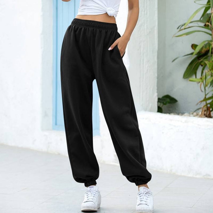 Ladies Comfortable and Casual Jogging Pants with Elastic Waist Lune London